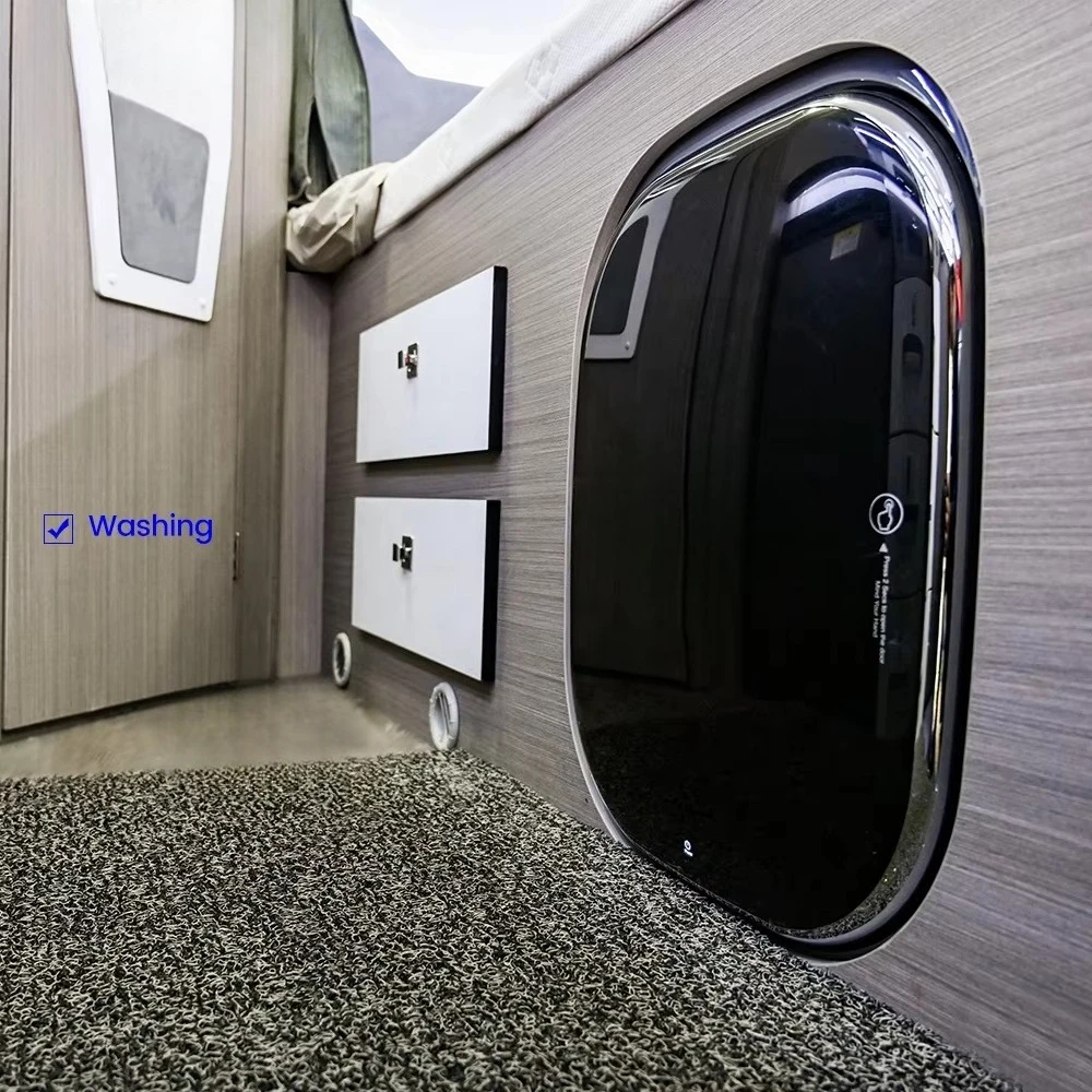 Fully Automatic Mini Front-Load Inverter Motor Stainless Steel 3kg Capacity Wall-Mounted RV Washing Machine For RV