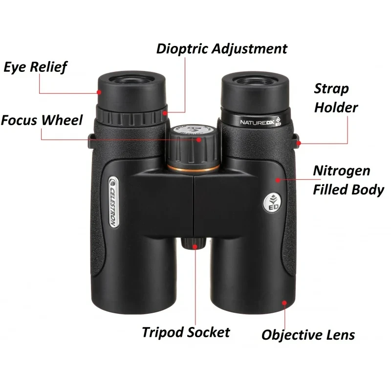 Celestron Nature DX 8X42 10X42 10x50 12X50 ED Premium Astronomy Binoculars Fully Multi-Coated Optics Waterproof & Fogproof