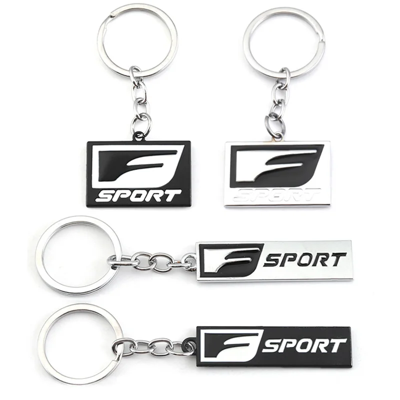 Car Keychain F Sport for Lexus RX330 RX300 SC300 NX UX IS200T RX200T NX300 lS400 RX270 IS250 IS300 LX 350 Key Chain Ring Holder