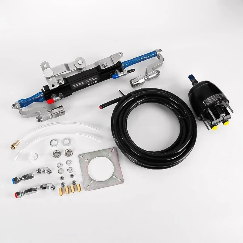 Hydraulic Steering Kit for 90HP to 300HP Outboard Marine Rudder System with Full Accessories