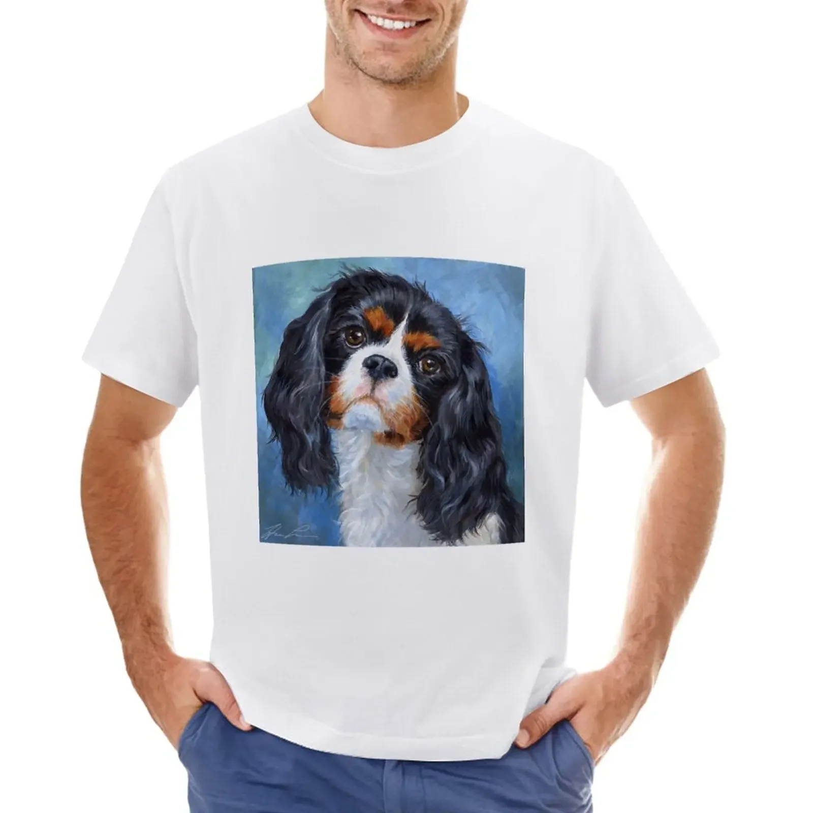 Cavalier King Charles Spaniel T-Shirt heavyweights funnys designer t shirt men