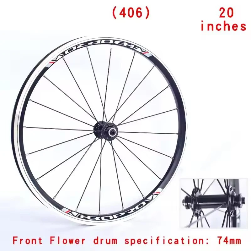 Novatec 20 Inch Folding Bicycle Wheelset Aluminum Alloy Wheels A271F372SB V Brake 4bearing 7-11Speed 20/24H Bike Wheels image 3