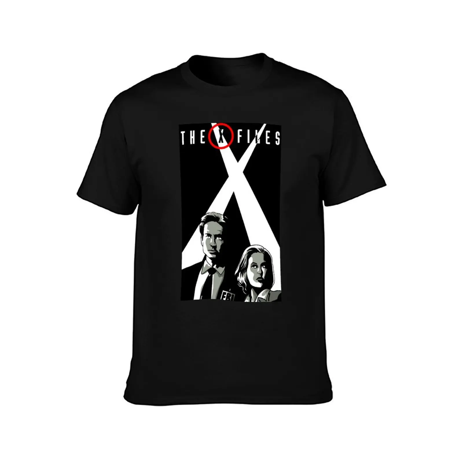 The X Files - Comic Art T-Shirt Retro Style Print Casual Top
