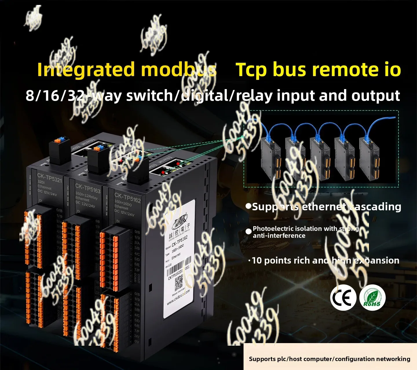 apply to 32DIDO Digital Input/Output Relay Output Modbus TCP Integrated Remote I/O Module