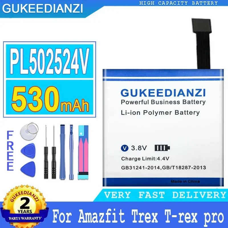 Battery For Huami Amazfit Stratos II 2 A1609/T-Rex Res Sport 2/T-rex Pro/verge Lite/A1928 Sports Watch 3 A1602/For Ares Bip GTR