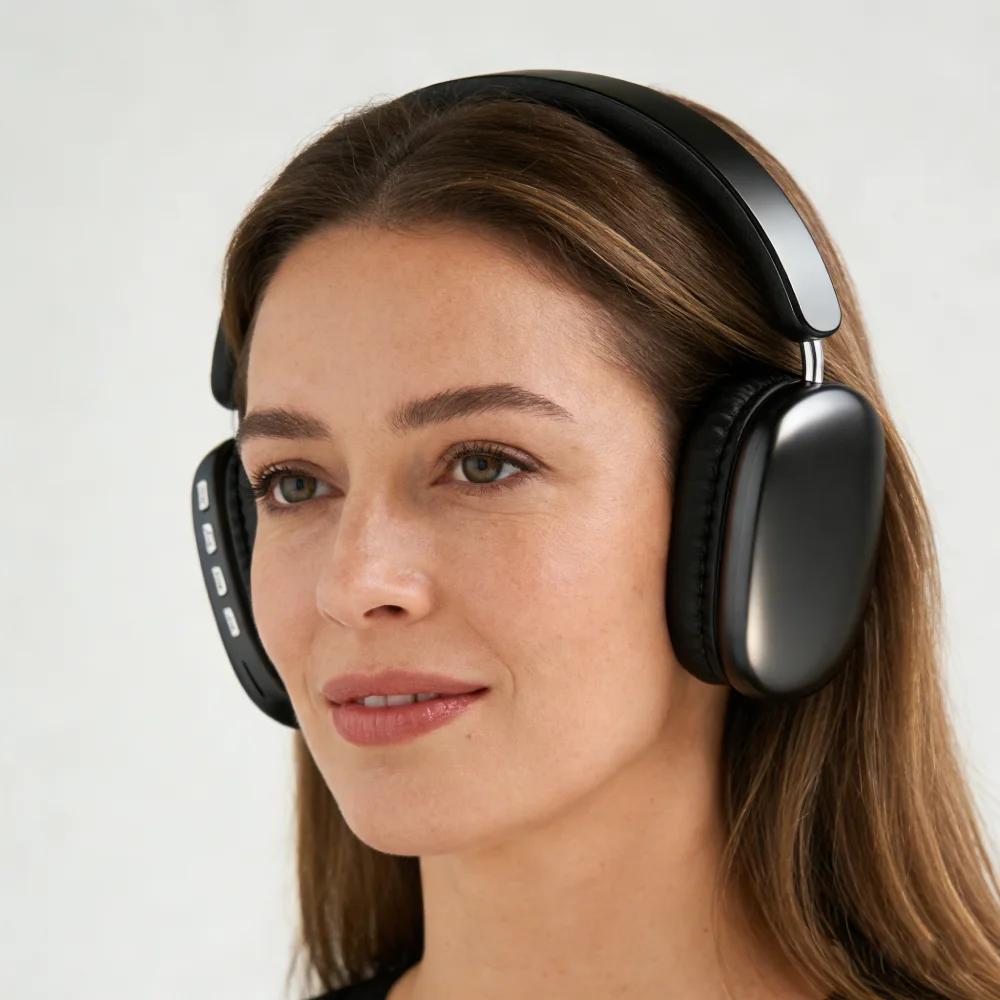 New Bluetooth Wireless Headset with Mic Stereo Earphone Over Ear Designed for Sports, Gaming, and Seamless Phone Connectivity