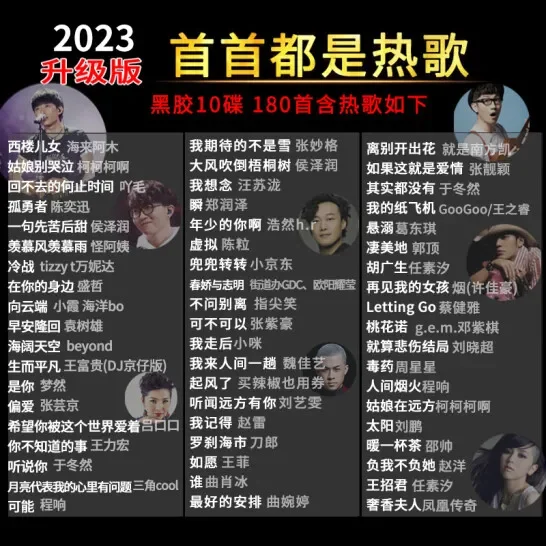 173 Nummers Chinese Muziek Cd 2022 Nieuwe Hot Pop Liedjes, Auto Discs