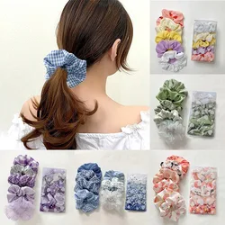 5Pcs/Set Women Cute Scrunchies Velvet Candy Color Hair Band for Girls Ponytail Holder Rubber Bands Hair Ties Hair Accessories