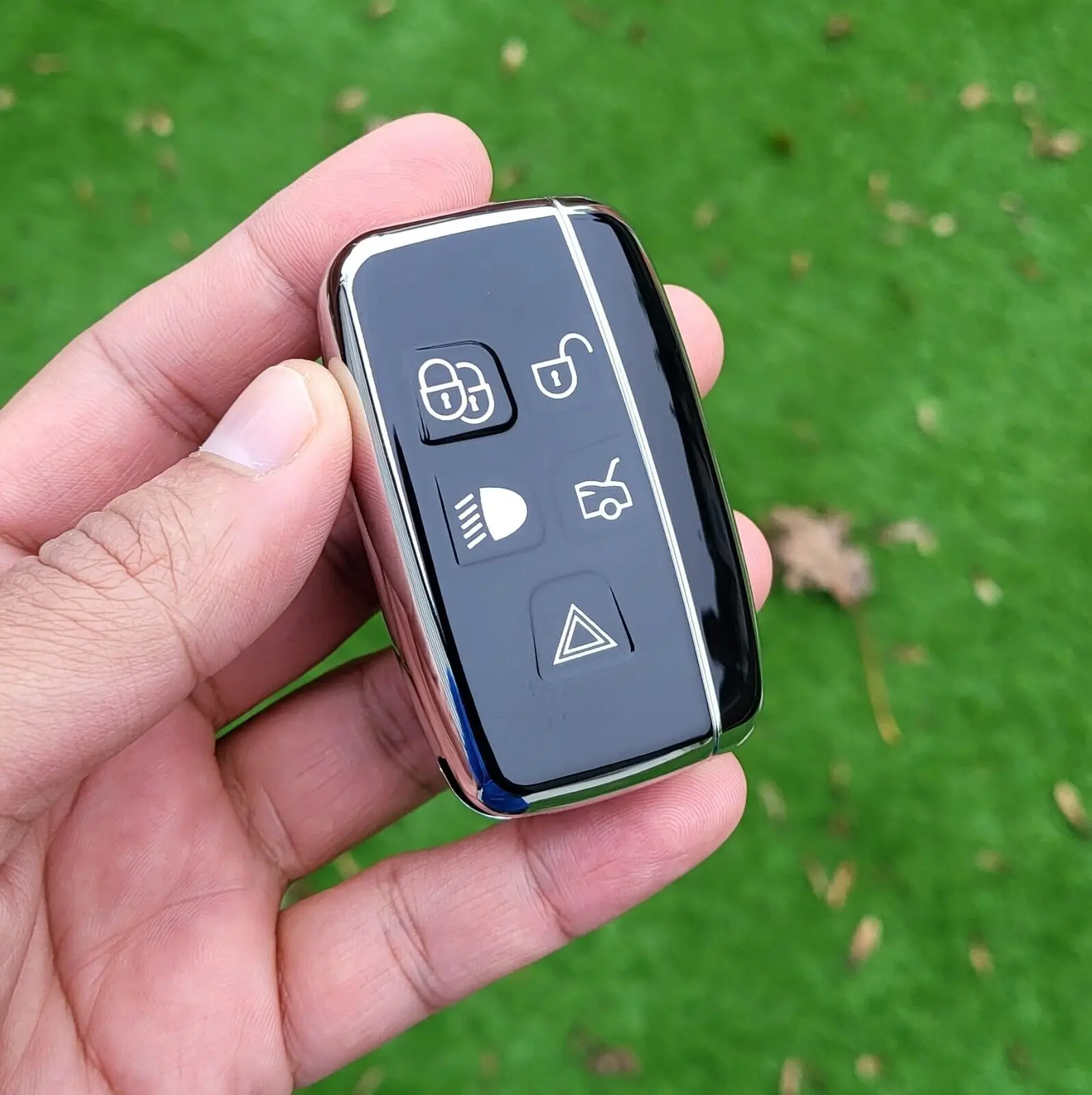 1 قطعة حافظة مفاتيح السيارة فوب شل غطاء 5 زر غطاء مفتاح لاند روفر رينج روفر سبورت إيفوك جاكوار XF XJ X اكسسوارات السيارات