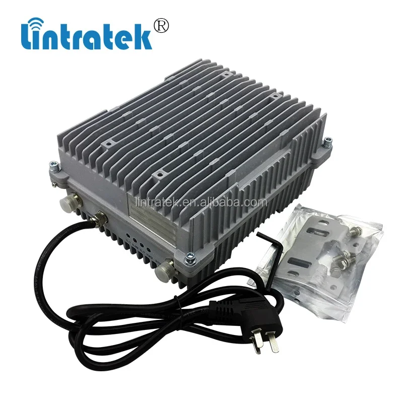 Lintratek 10KM Fiber Optic Repeater 40dBm 3G Outdoor Engineering Use Amplifier/Booster