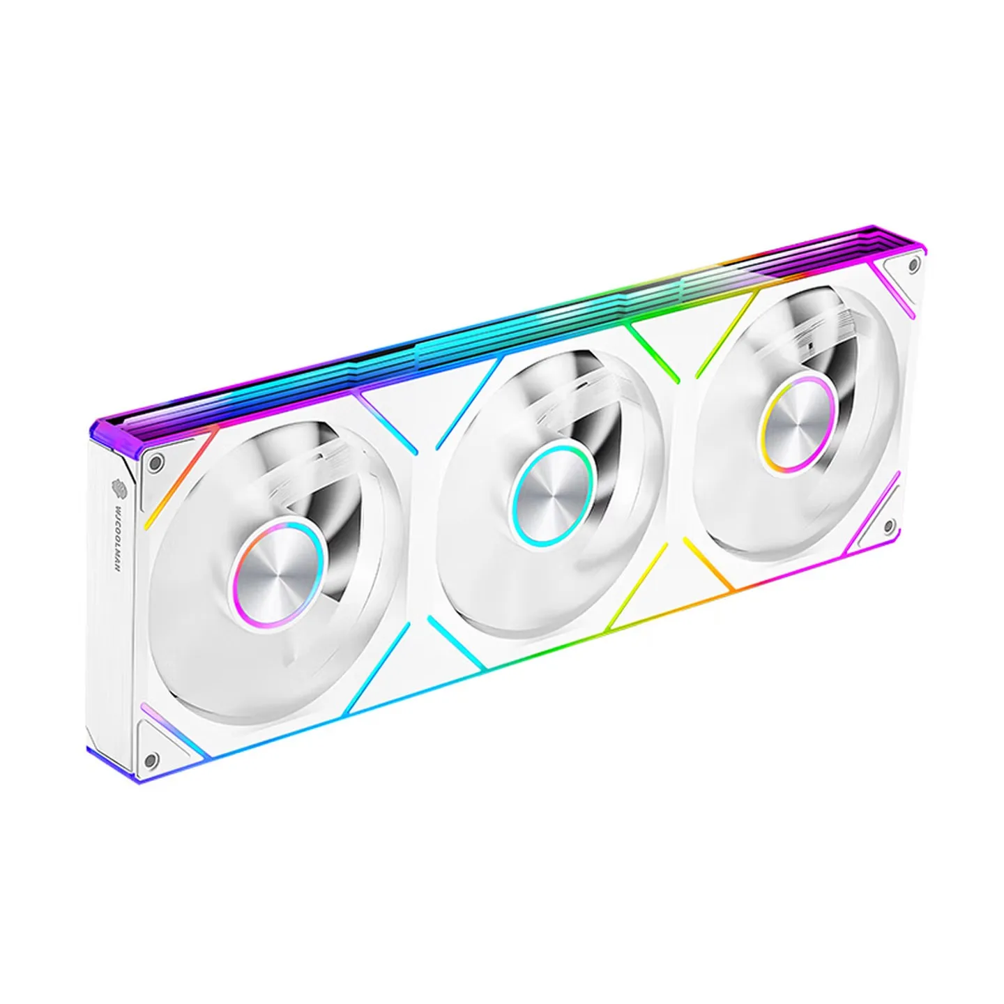 

WJCOOLMAN XingLian 120mm ARGB Infinite Mirror Divine Light Synchronous PWM Speed Control Computer Silent Case Integrated Fan