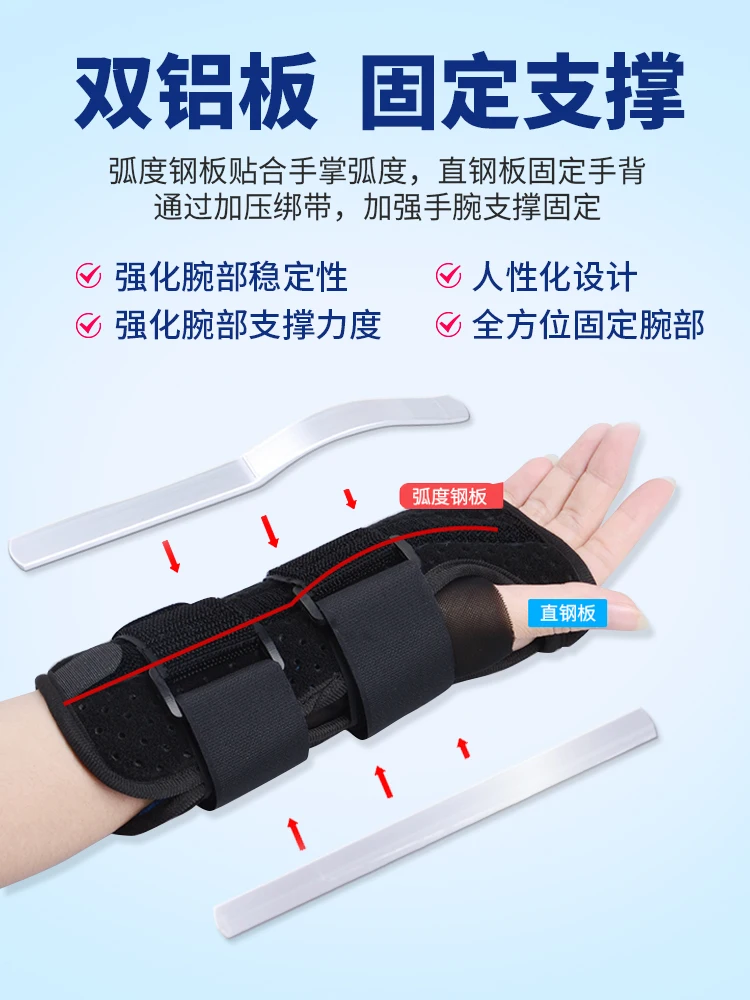 Wrist fixation brace Wrist splint breathable left and right hand