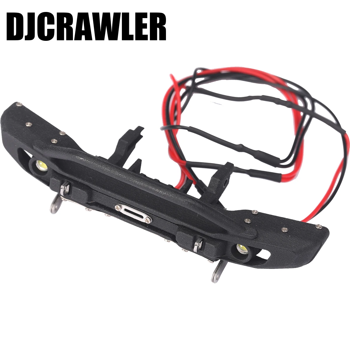 

DJC 1/18 Front Bumper Nylon Front Bar with LED Light for TRX4-M Defender Bronco TRX4M RC Crawler Car Upgrade Accessories