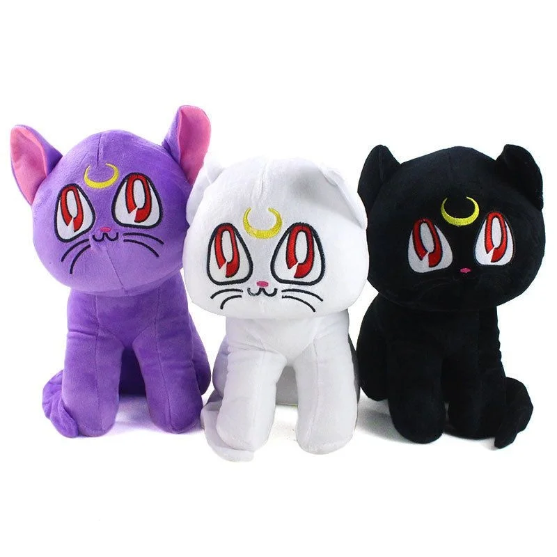 

About 28Cm Sailor Moon Luna Artemis Diana Attribute Soft Plush Stuffed Doll Sofa Cushion Bedside Ornament Hug Pillow Girl Gift