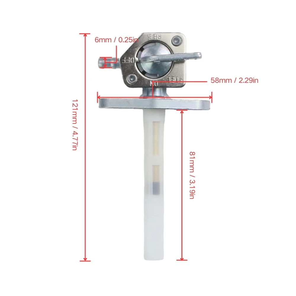 Motorcycle Fuel Vavle Petcock Shut Off Tank Switch For Honda XR650 XR600 XR500 XR400 XR350 XR250 CRF50F 70 80 100 YCF 125 150