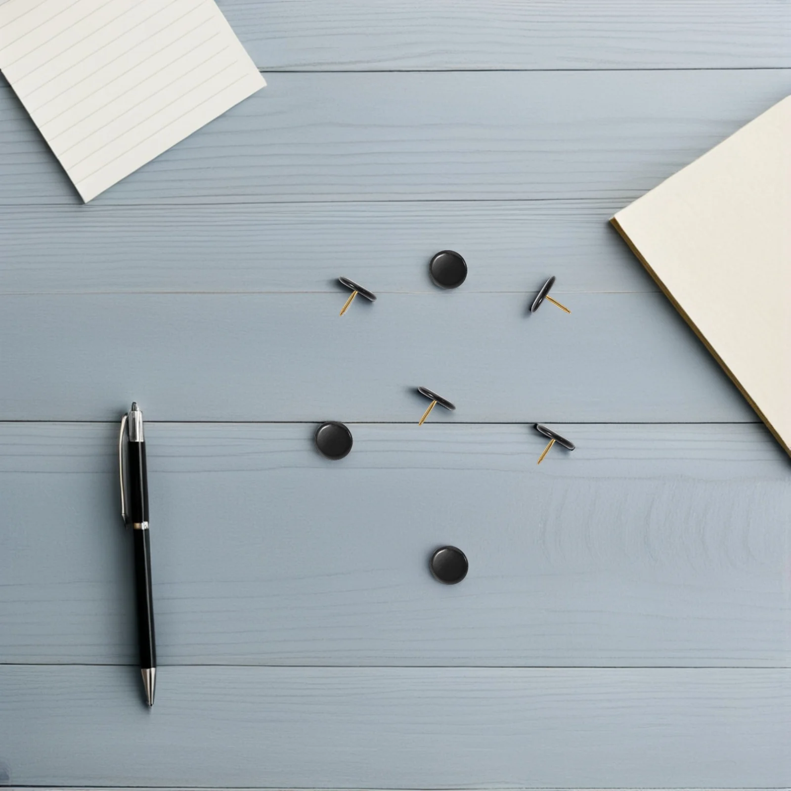 

400 pcs Flat Head Thumb Tacks Decorative Office Supplies Push Pins For Posters Art Display Bulletin Board School Home Use