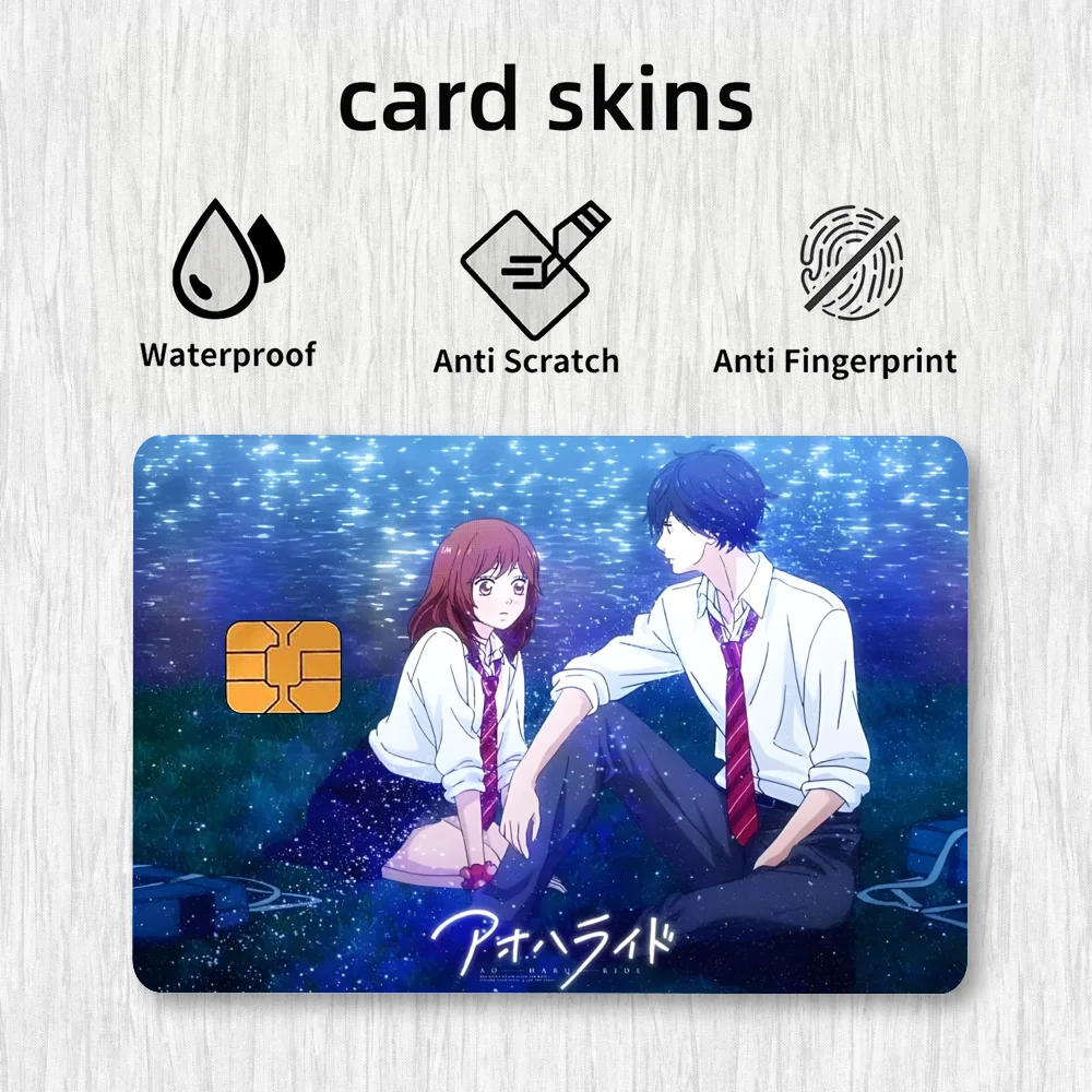 Ao H-Haru Ride Card Stickers Credit Card DIY Card Protector Stickers Waterproof Film Skin Cover