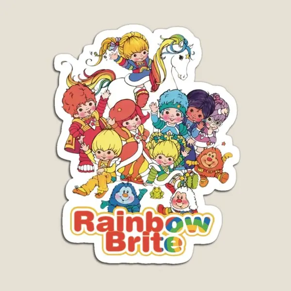 Rainbow Brite Gift For Fans For Men And  Magnet Holder Kids Home Cute Decor Funny Children Stickers for Fridge Organizer Toy