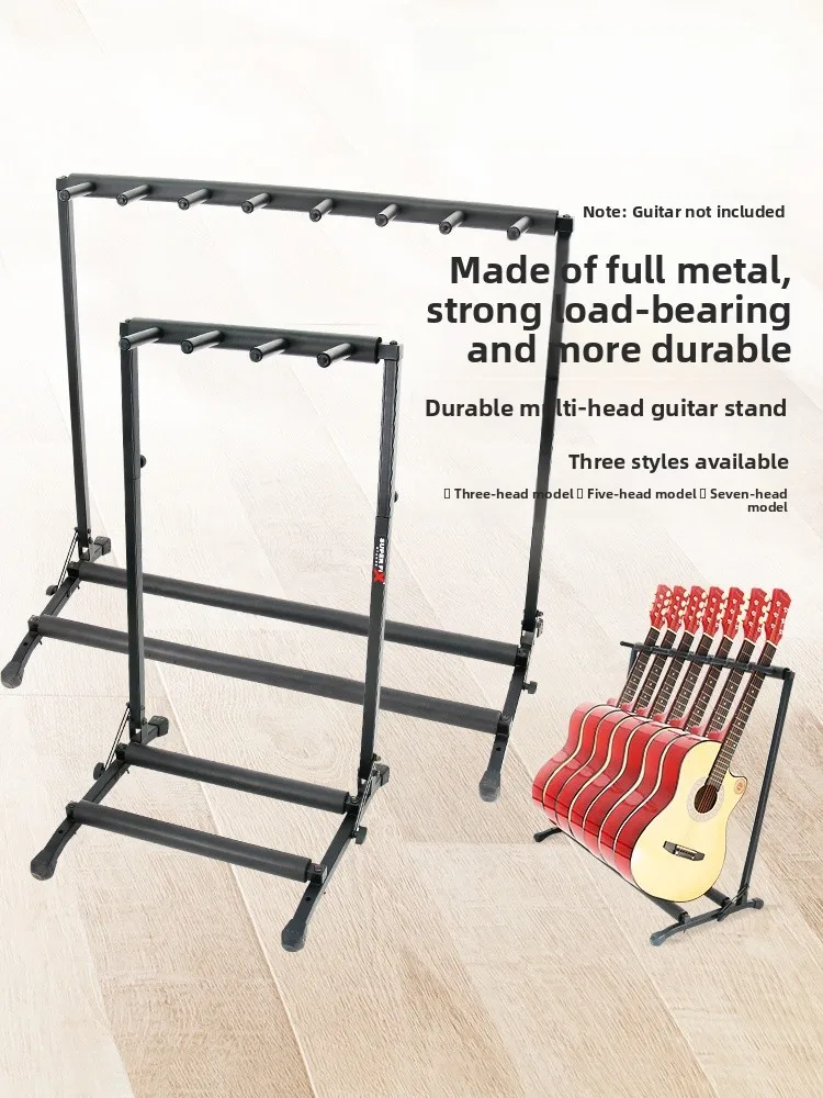 

Многоуровневая стойка для гитар и бас-гитар Sopephik, подставка для нескольких инструментов, стойка для демонстрации и хранения музыкальных инструментов