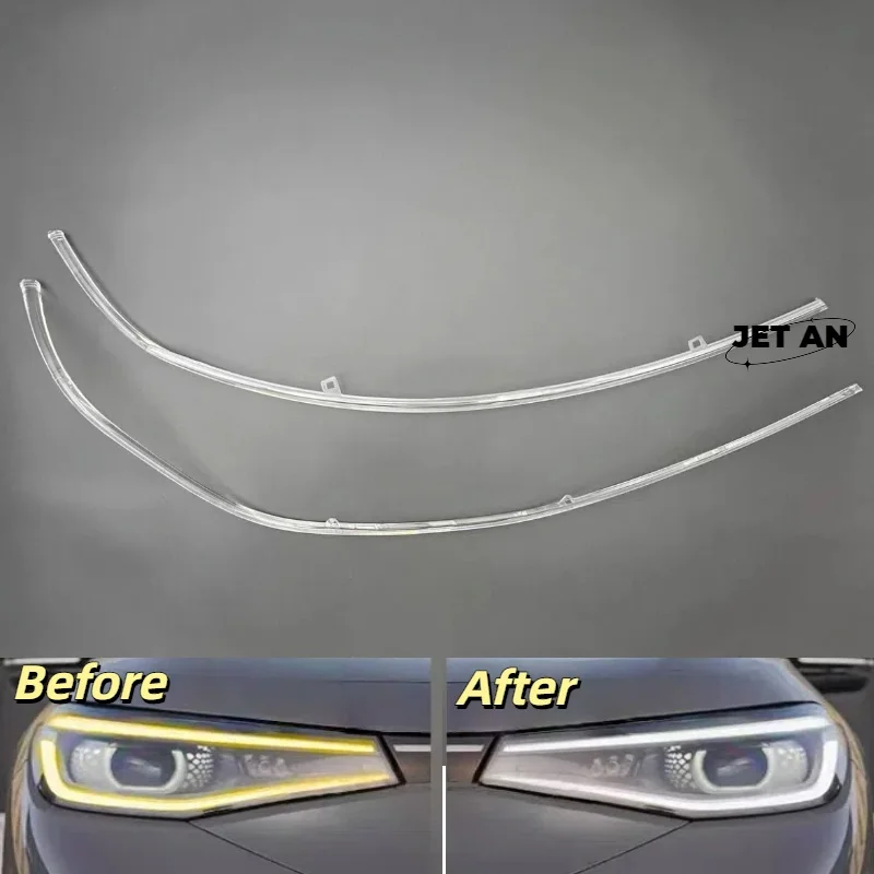 

Автомобильные светодиодные фары DRL, направляющая пластина, дневные ходовые огни, трубка, высокая конфигурация для VW ID4 ID.4 2021 2022 2023 2024