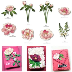 Craft Clearance Peony Bloom Metal Cutting Dies DIY Scrapbook Embossed Handcraft Paper Album Template Supplies 2025 March