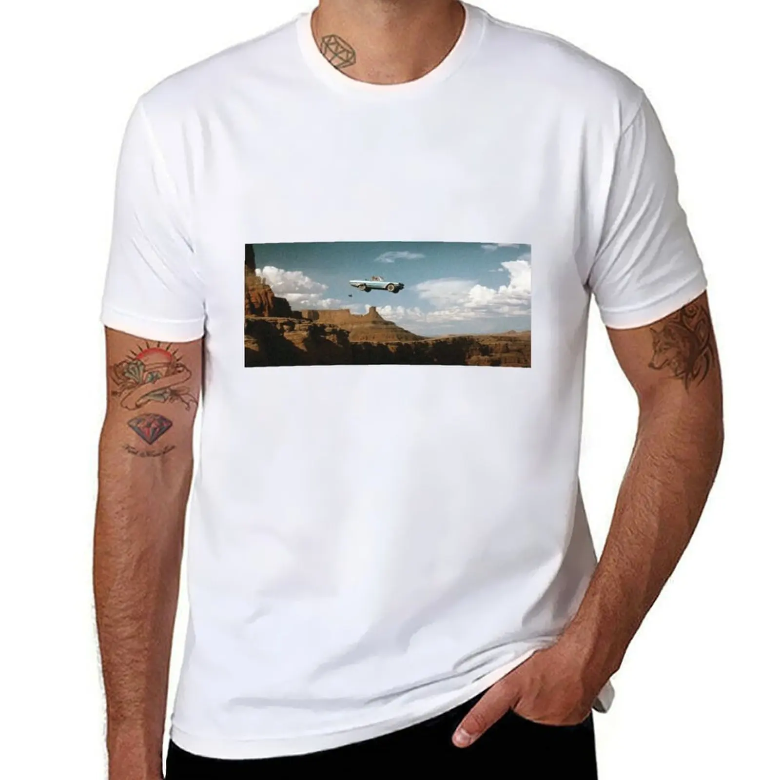 

THELMA AND LOUISE CAR T-Shirt men t shirt cotton 100% anime tshirt T-Shirt