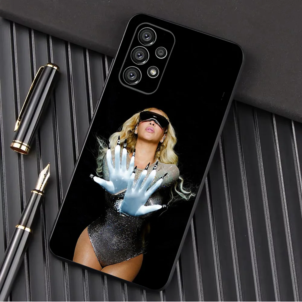 حافظة لهاتف سامسونج جالاكسي A13، A21s، A22، A31، A32، A52، A53، A71، A80، A91 غلاف أسود ناعم