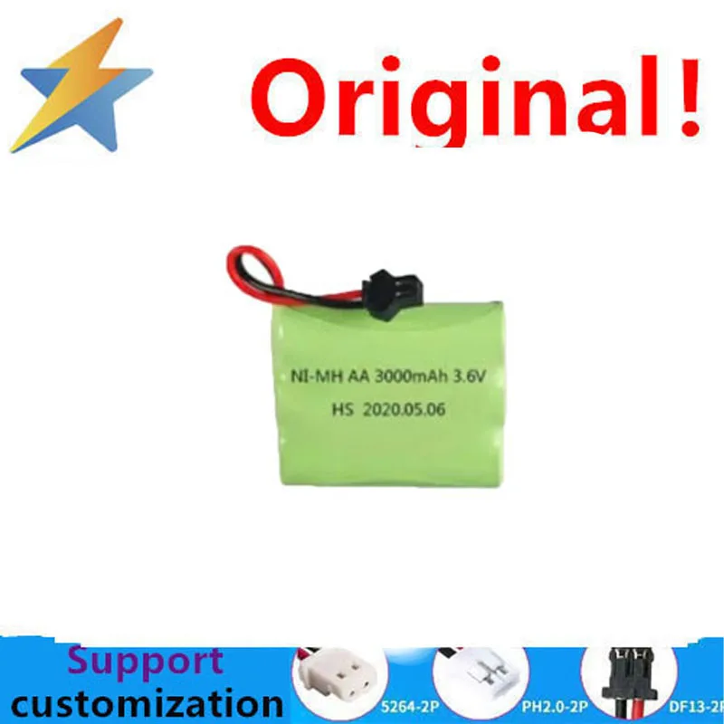 Compre más barato Auténtico 3,6 V AA 3000 mAh batería de níquel hidrógeno teléfono inalámbrico para madre e hijo, teléfono base, juguete con cabeza negra