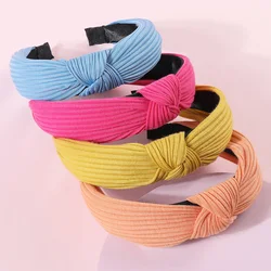 4PCS Knotted Headbands for Women Girls Solid Color Twisted Hair Band Simple Cross Knot Hairbands Fashion Hair Accessories