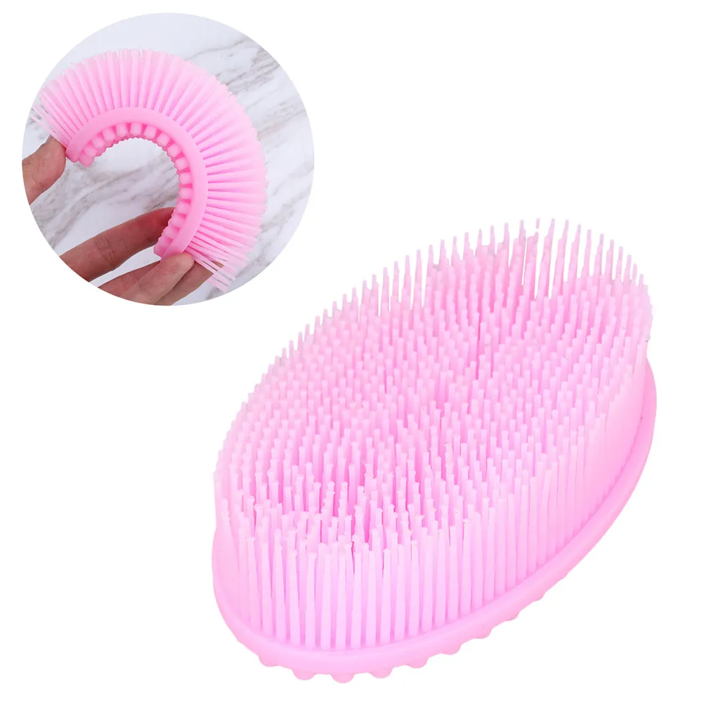 2pcs-baby-bathing-brush-silicone-massage-shower-scrubbers-for-kids-blue-pink-durable-sanitary-relaxing-dead-skin-removal
