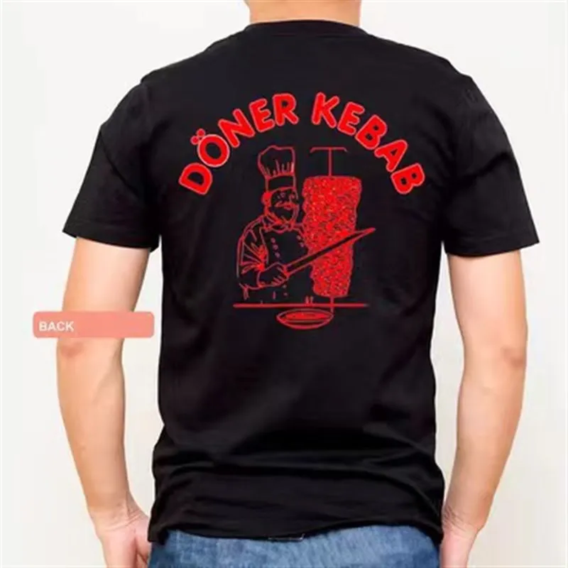 

Faion Mens Funny White Tirt Doner Kebab Women ort Sve Polyester Fiber Youth ulari Spring Autumn ex 3D Effect