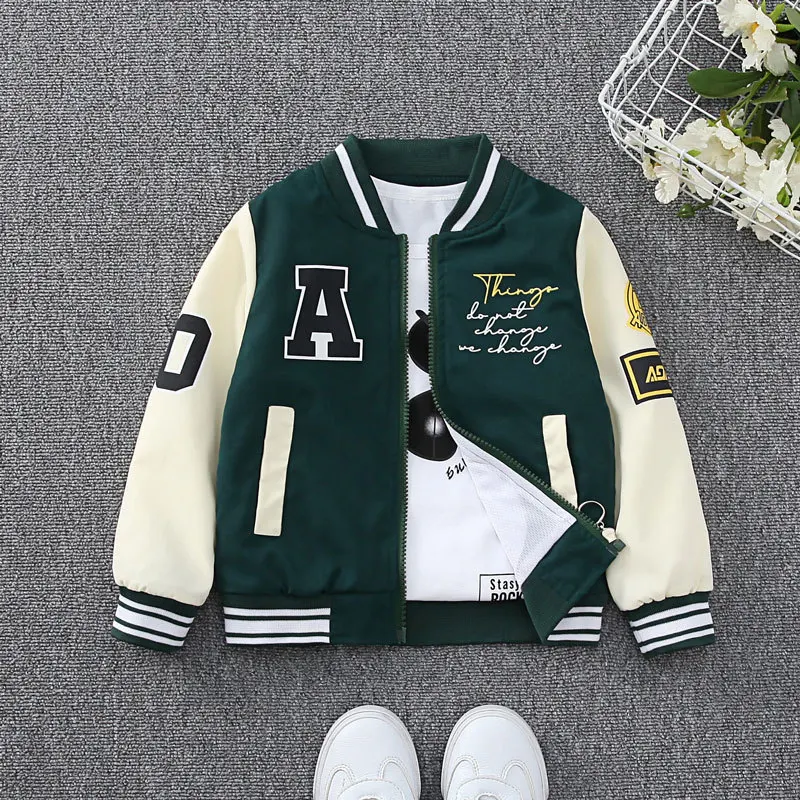 2024 New Spring Autumn Baby Boys Long Sleeved Cardigan Toddler Children Jacket For Girls Outerwear Bear Printed Coat 3 6 8 Years