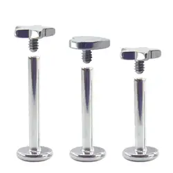 4mm Length Stainless Steel Internally Threaded Prong Top Star Labret Lip piercing Heart Tragus Ear Piercing Body Jewelry