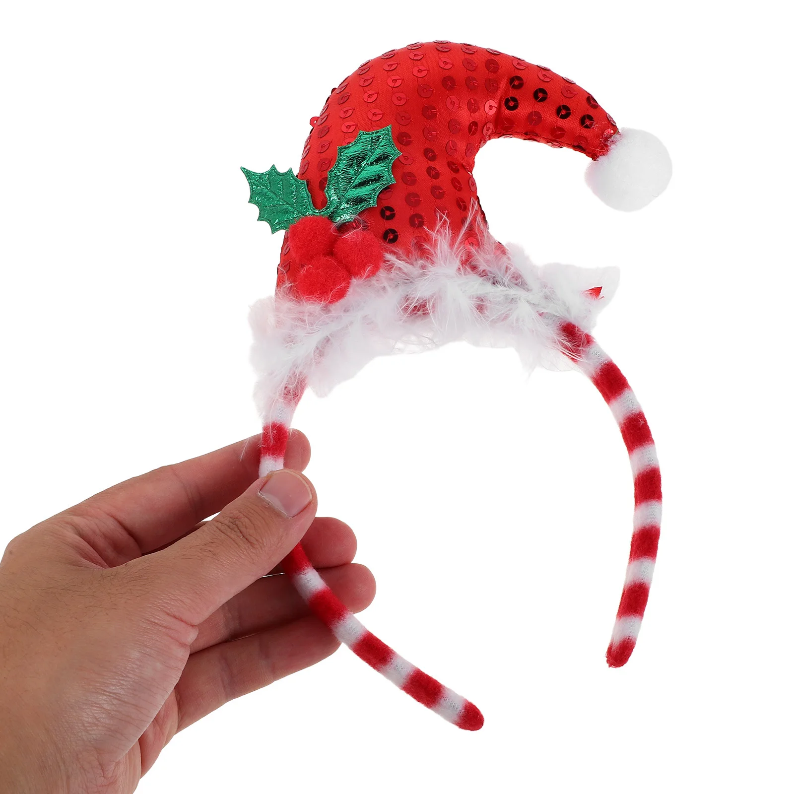 

Christmas Elf Headband Glitter Hat Hair Hoop Festive Holiday Headwear Xmas Party Accessories Girls Holiday Headbands