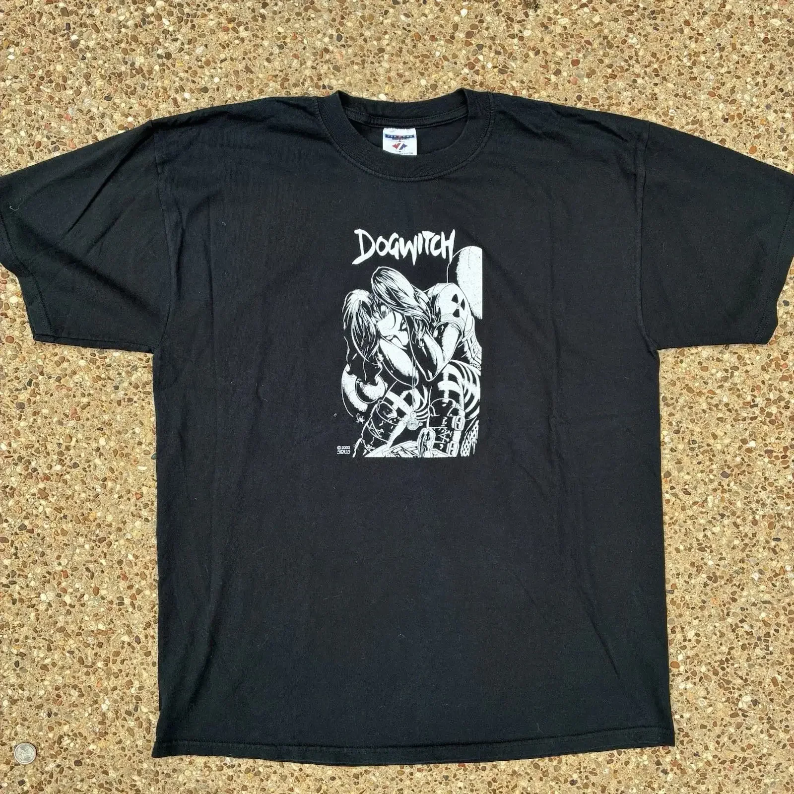 Vintage Dogwitch Comic Sirius 2003 Shrieking T Shirt XL Emo Goth Daniel Schaffer vintage Washed Breathable Casual graphic