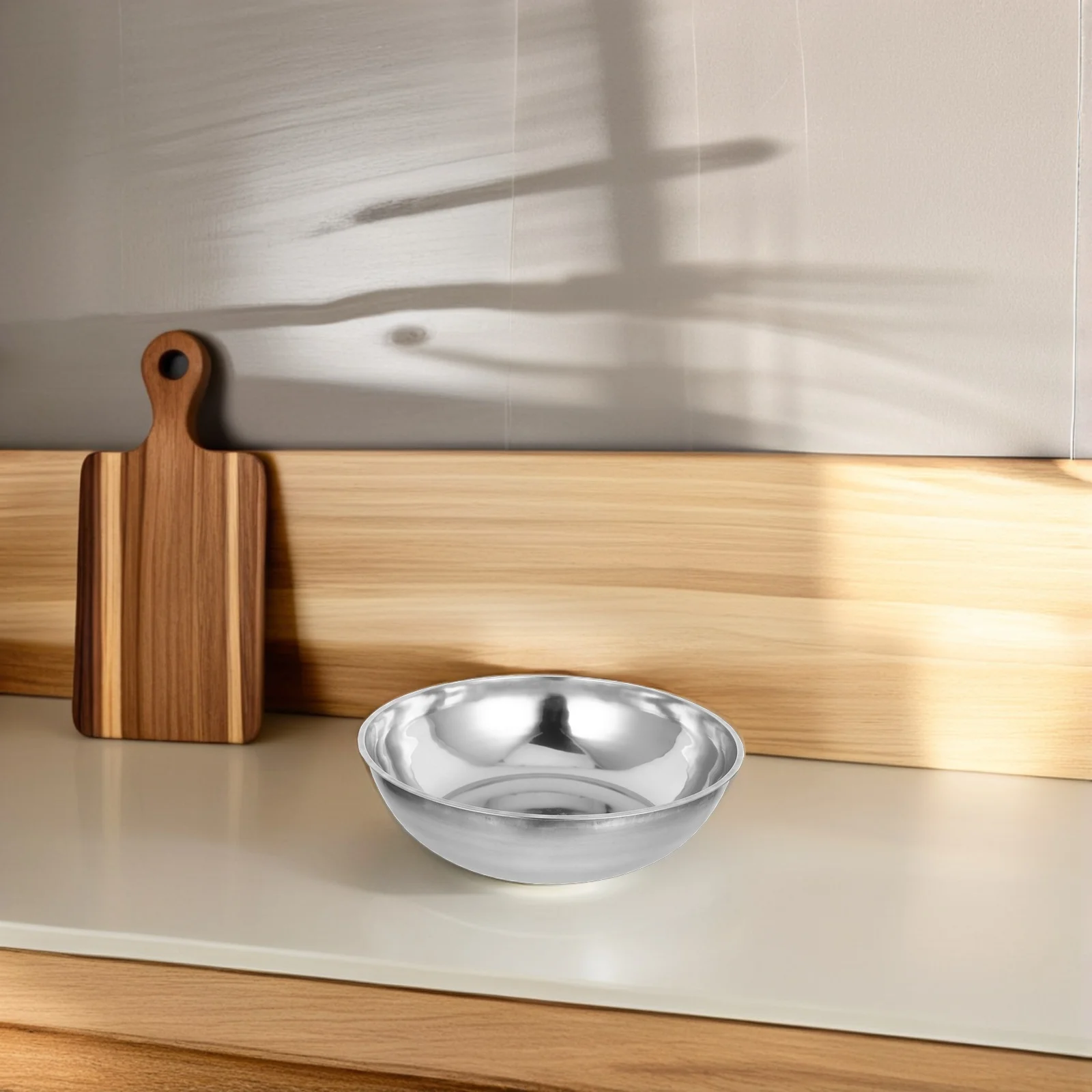 

Thickened Stainless Steel Basin Large Round Metal Bowl For Kitchen Vegetable Washing Food Prep Dough Mixing Salad Serving