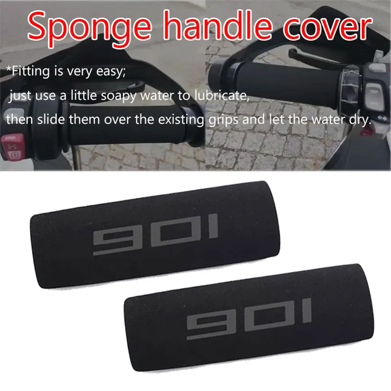 

For Husqvarna Norden 901 Motorcycle Grip Cover Shockproof Motorcycle Sponge Grip Non-Slip Handlebar Grip Sponge Cover