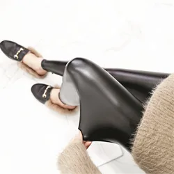 Women PU Leather  Cool Leggings  Leather Pencil Pants Women High Waist Sexy Skinny  Leather Trousers Leggings
