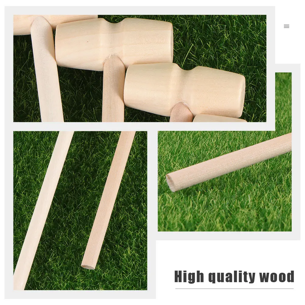 

20 шт. мини-деревянных молоточков с гладкими закругленными краями, удобной ручкой, для детей, для разбивания яиц, для торта, детские деревянные молотки