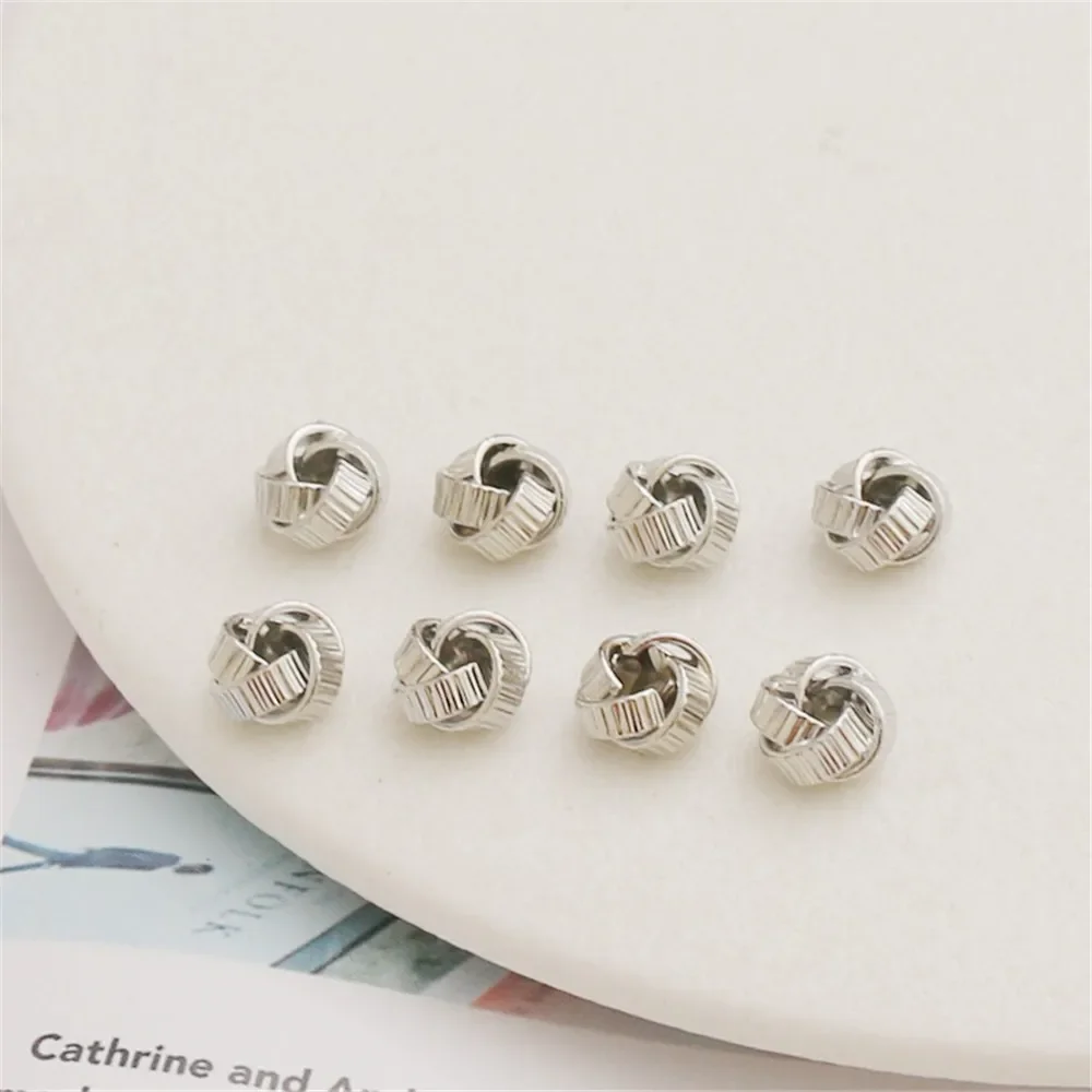 

14-каратное золото, защищающие полосатые завязанные бусины, 8*5 мм, пеньковая веревка, свободные бусины, браслет «сделай сам», ожерелье, перегородка, ювелирные изделия с бусинами