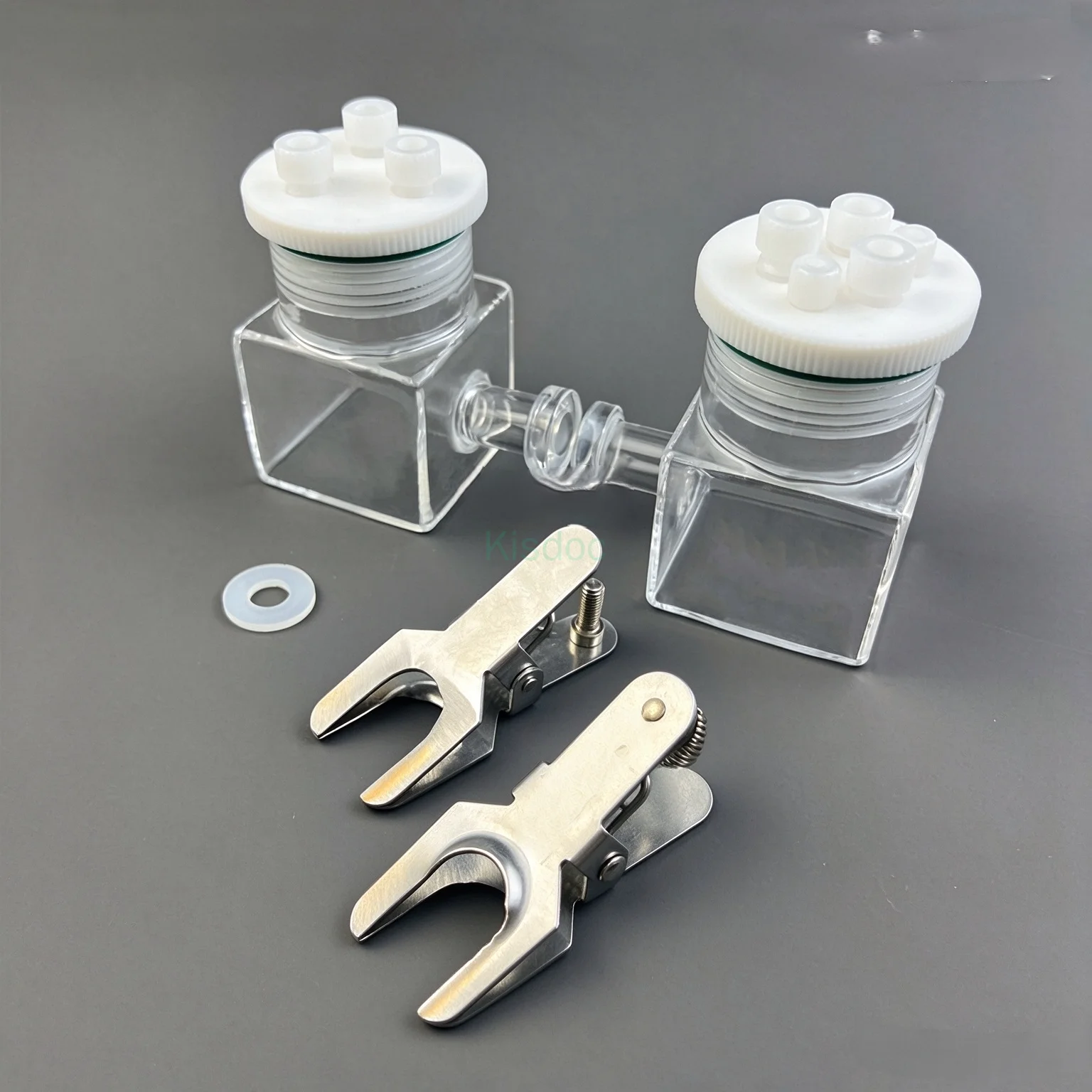 100ml H-type Sealed Quartz Electrolytic Cell Photocatalytic Electrochemical Tank for Lab Research