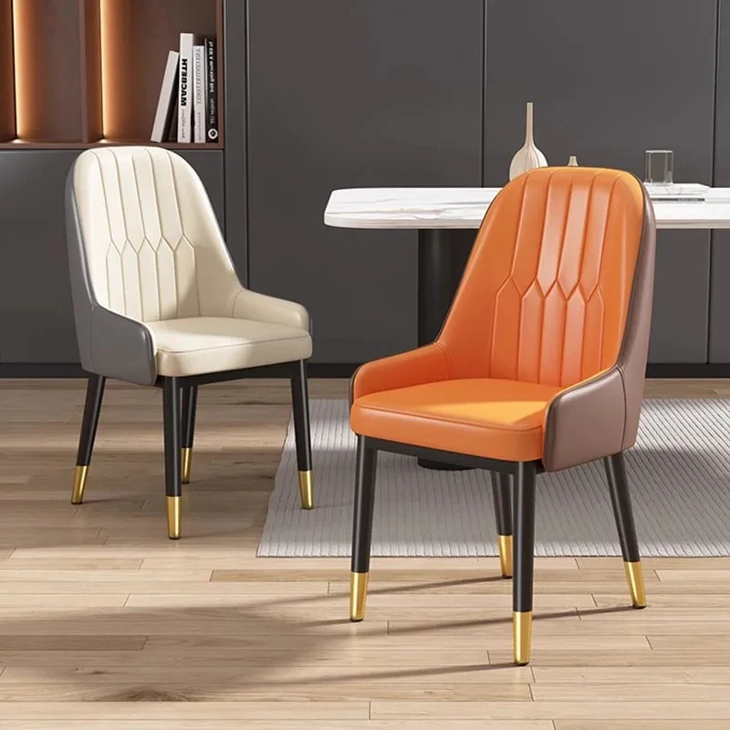 

Modern Beautiful Dining Chairs European Luxury Nordic Velvet Dining Chairs Bedroom Trendy Silla Comedor Kitchen Furniture