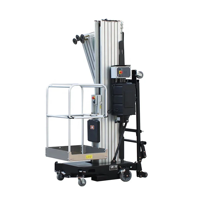 منصة رفع سلم هيدروليكي 6-12 متر محمولة Jlg منصة رفع هوائية من الألومنيوم الكهربائية #1