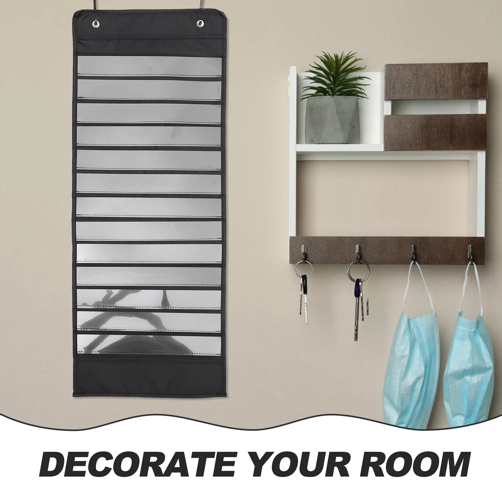 

Time Schedule Pocket Wall Hanging Organizer Classroom Bags Office Supplies The Pet Storage for Shopping