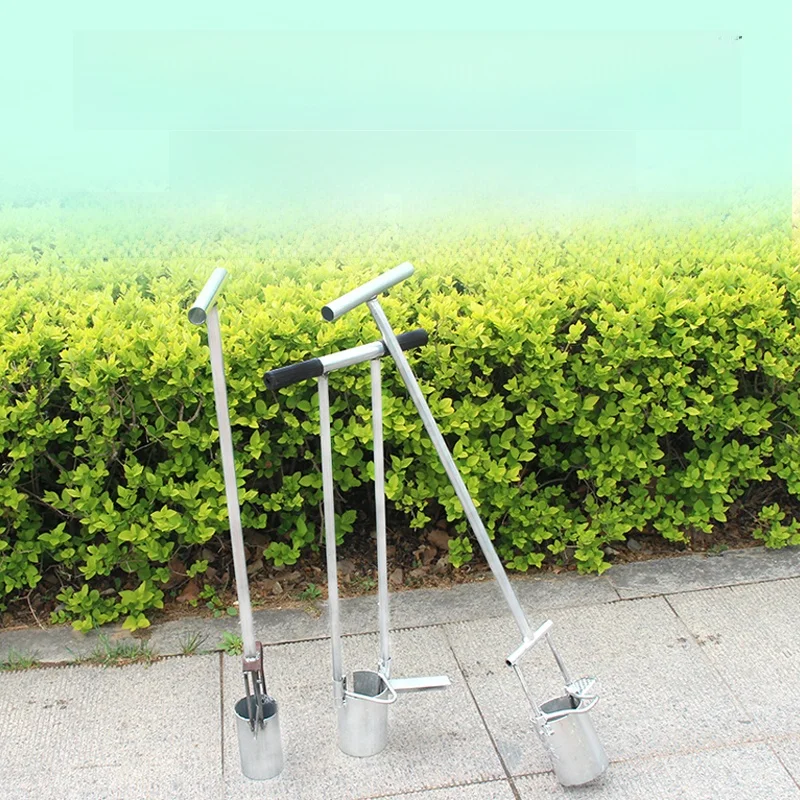 

Corn Transplanting Tool Hole Opener Planting Seedling Transplanting Soil Fertilizer Film Hole Drilling Iron ovel Gardening
