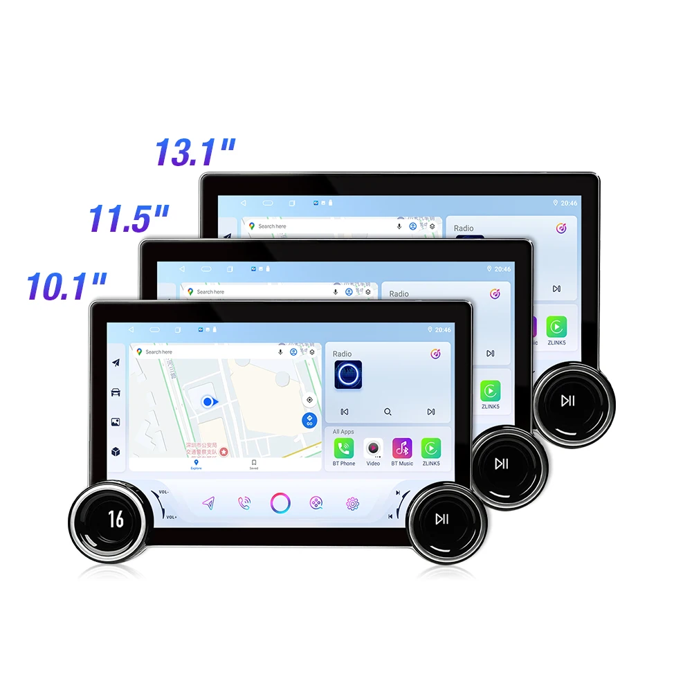 10.1/10.33/11.5 Inch Diamond 2K Screen Android Car Stereo Universal Car Radio CarPlay WIFI GPS Navigation Multimedia Player