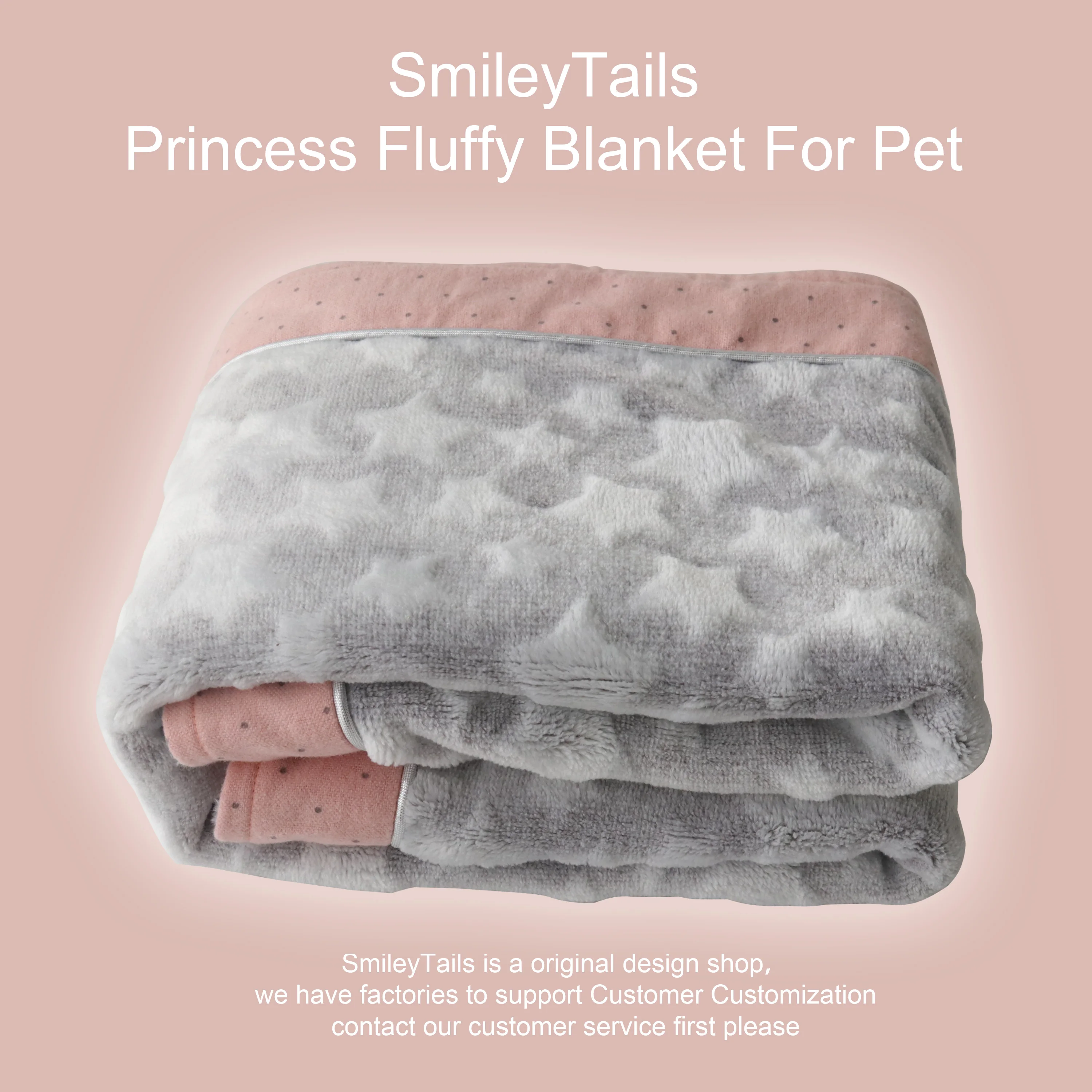 Fluffy Warm Winter Blanket for Dog Cat Puppy Kitten Luxury Deluxe Princess Cozy Fleece Blanket Sleeping Cover