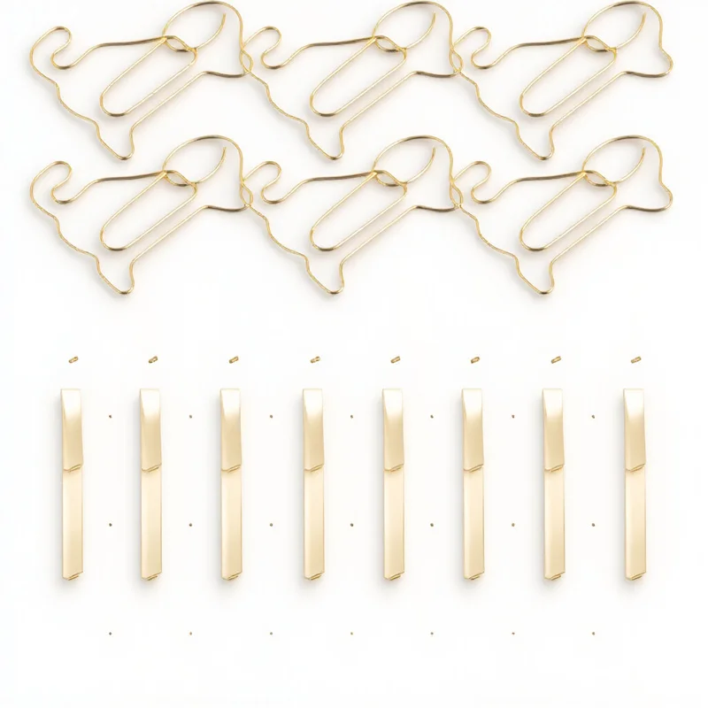 

50pcs Metal Paper Clips Creative Shaped Small Clamps For Office Supplies Document File Notebook Calendar Decoration Clip
