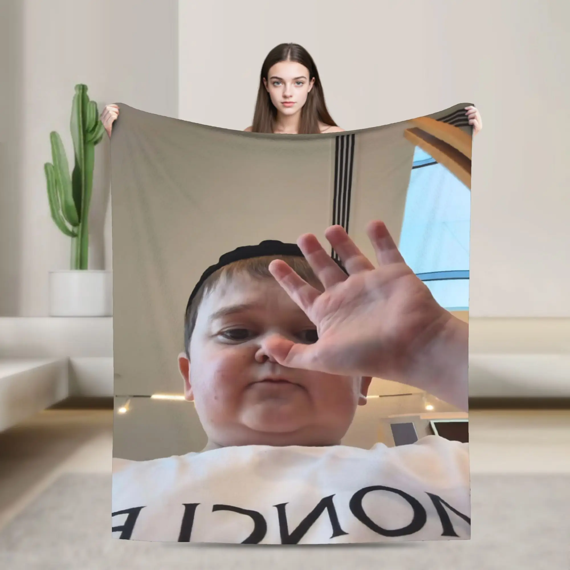Hasbulla funny Collage Blanket Lightweight Thin Fleece Healing Gifts  Throw Blanket Rug Piece