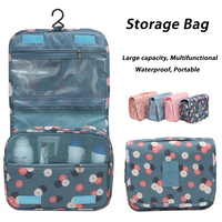 Portable New Fashion Men Women Cosmetic Storage MakeUp Bag Folding Hanging Toiletry Wash Organizer Pouch Travel Accessories